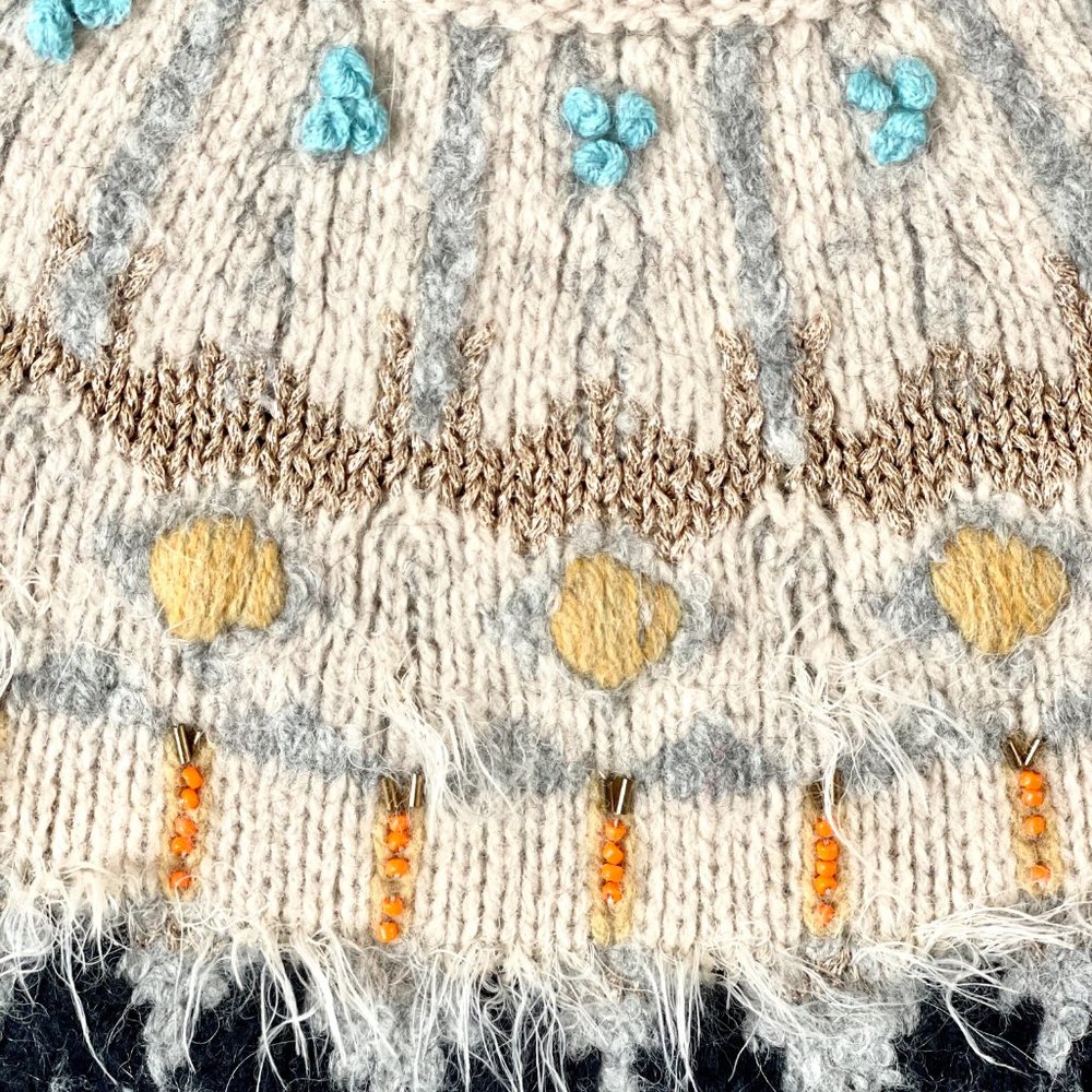 Anthropologie Sleeping On Snow Fair Isle Tunic Multicolored Sweater in XS - Picture 5 of 8